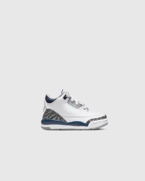 AIR JORDAN 3 RETRO "WHITE/NAVY" TD
