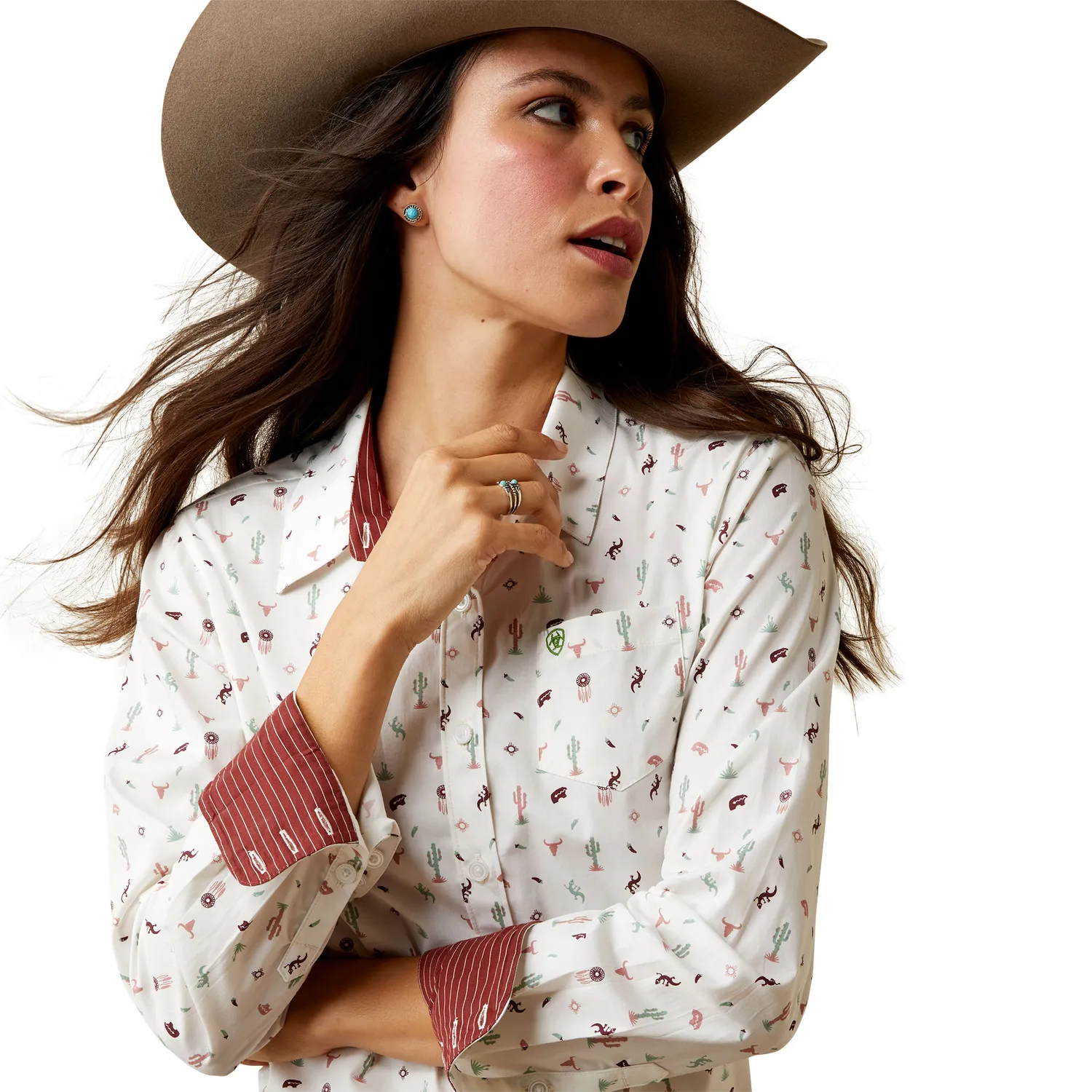 Ariat Womens Kirby L/S Shirt Santa Fe