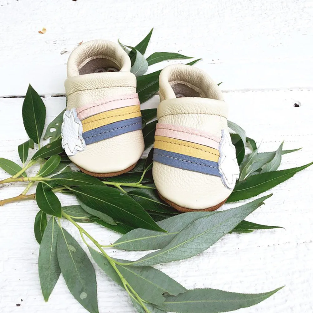 Baby Leather Shoes with Design