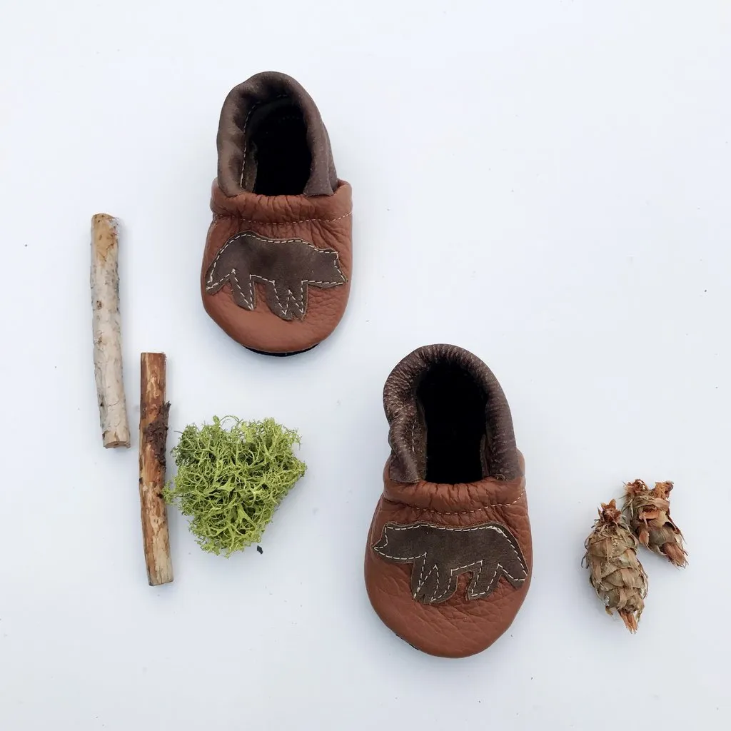 Baby Leather Shoes with Design