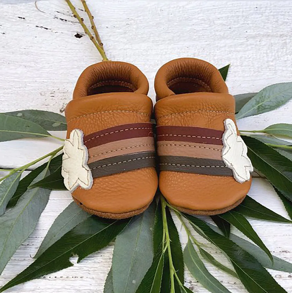 Baby Leather Shoes with Design