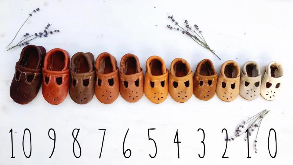 Baby Leather Shoes with Design