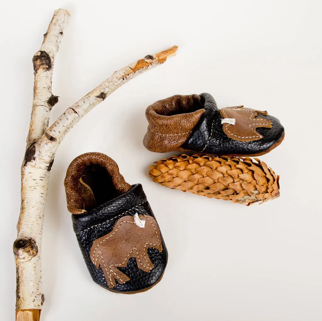 Baby Leather Shoes with Design