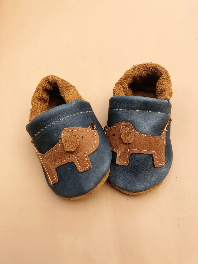 Baby Leather Shoes with Design