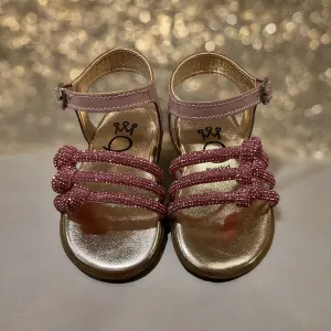 Baby Pink Crystal Sandals