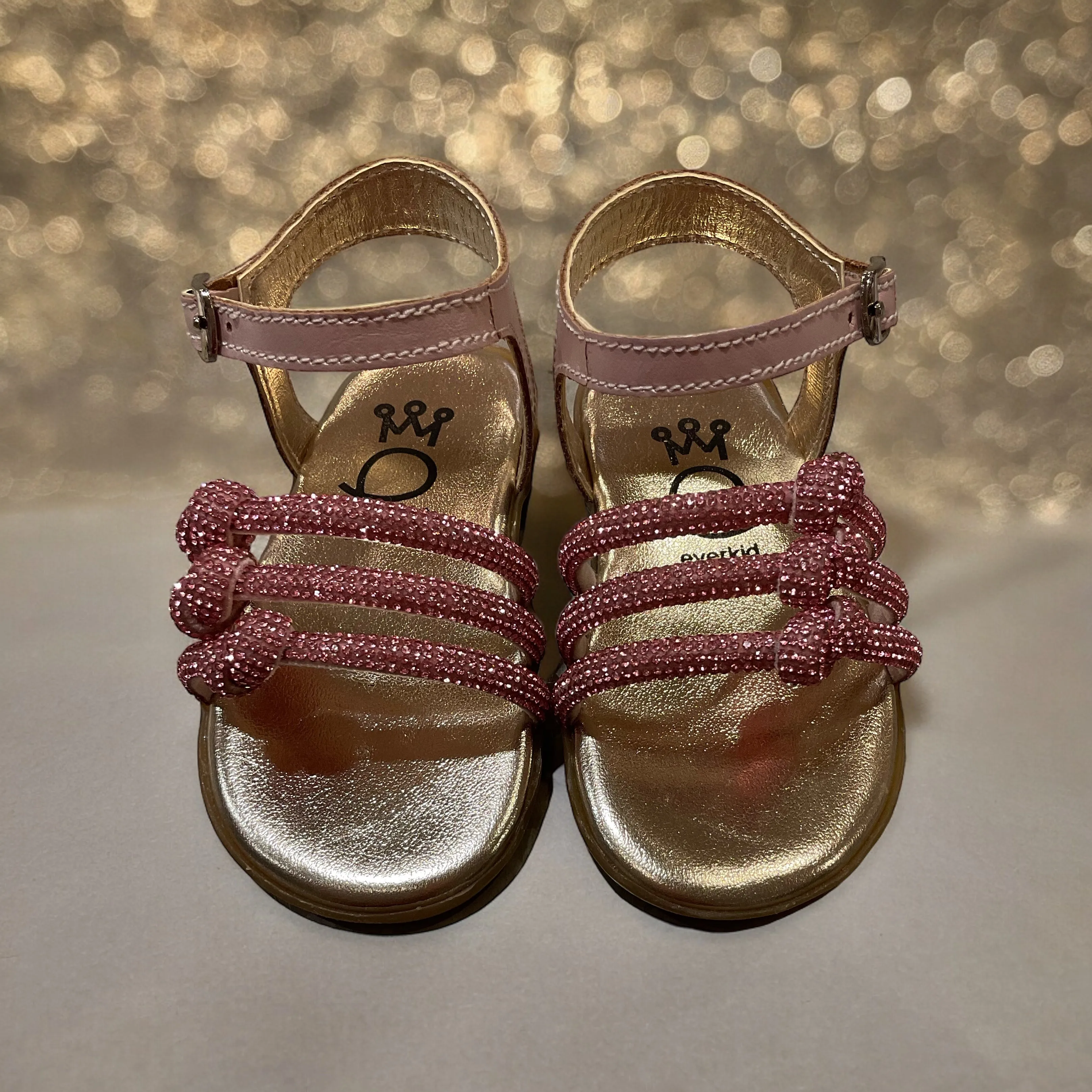 Baby Pink Crystal Sandals