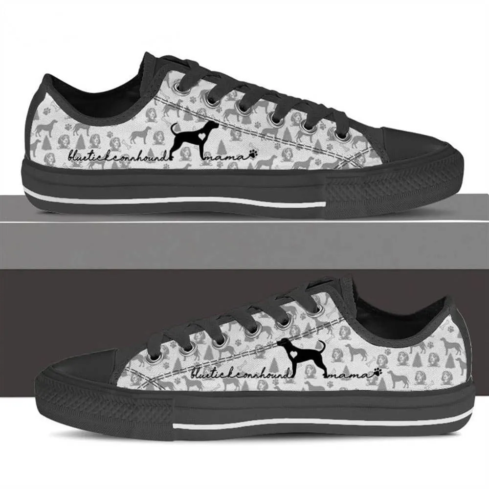 Bluetick Coonhound Low Top Shoes, Dog Printed Shoes, Canvas Shoes For Men, Women