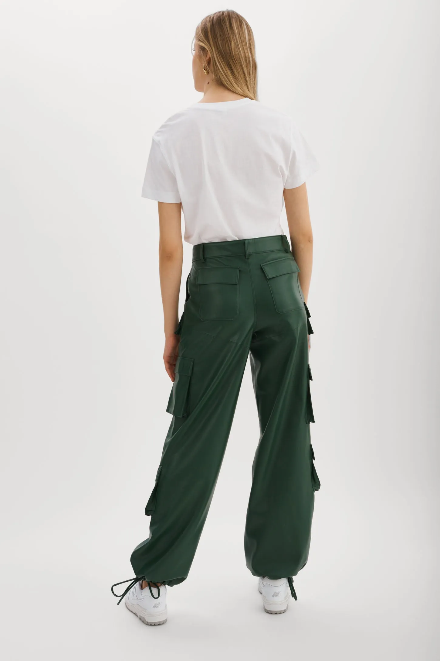 BOBBI | Faux Leather Cargo Pants