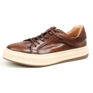 ChicLuxe Leather Lace-Up Casual Shoes