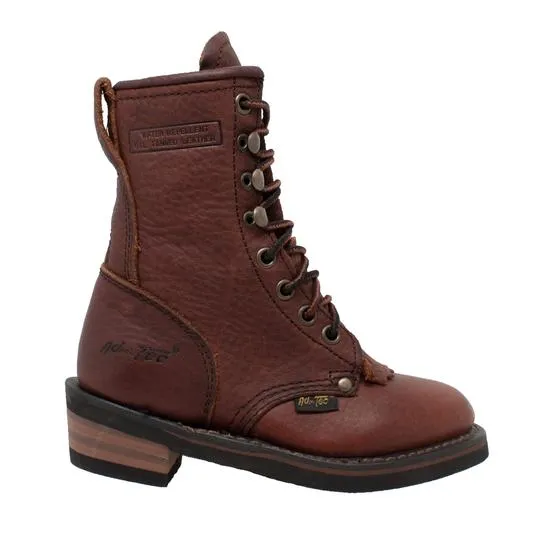 Children's Chestnut Packer Leather Boots