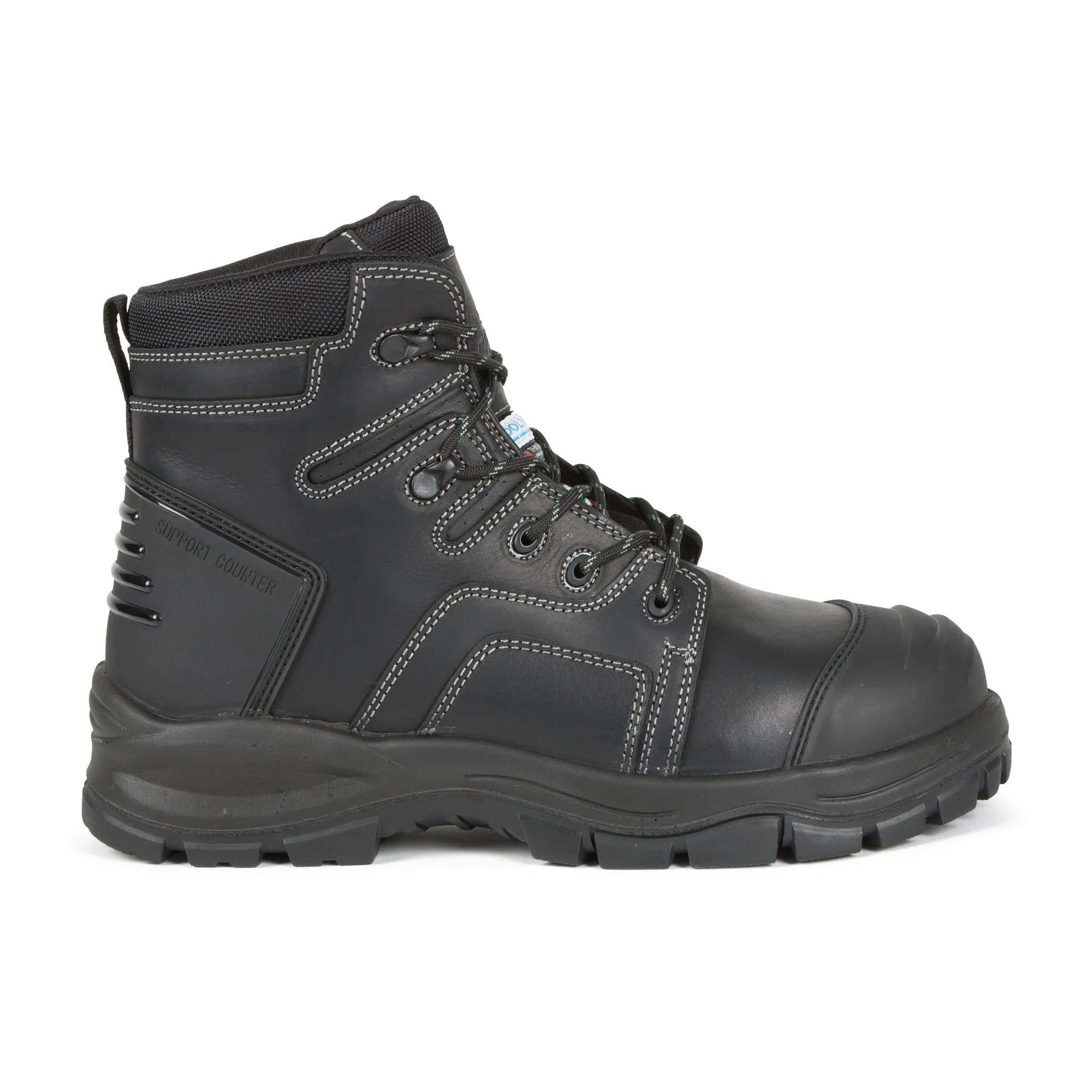 DuraDrive Men's FORGE 6in Black Leather Insulated Safety Boots