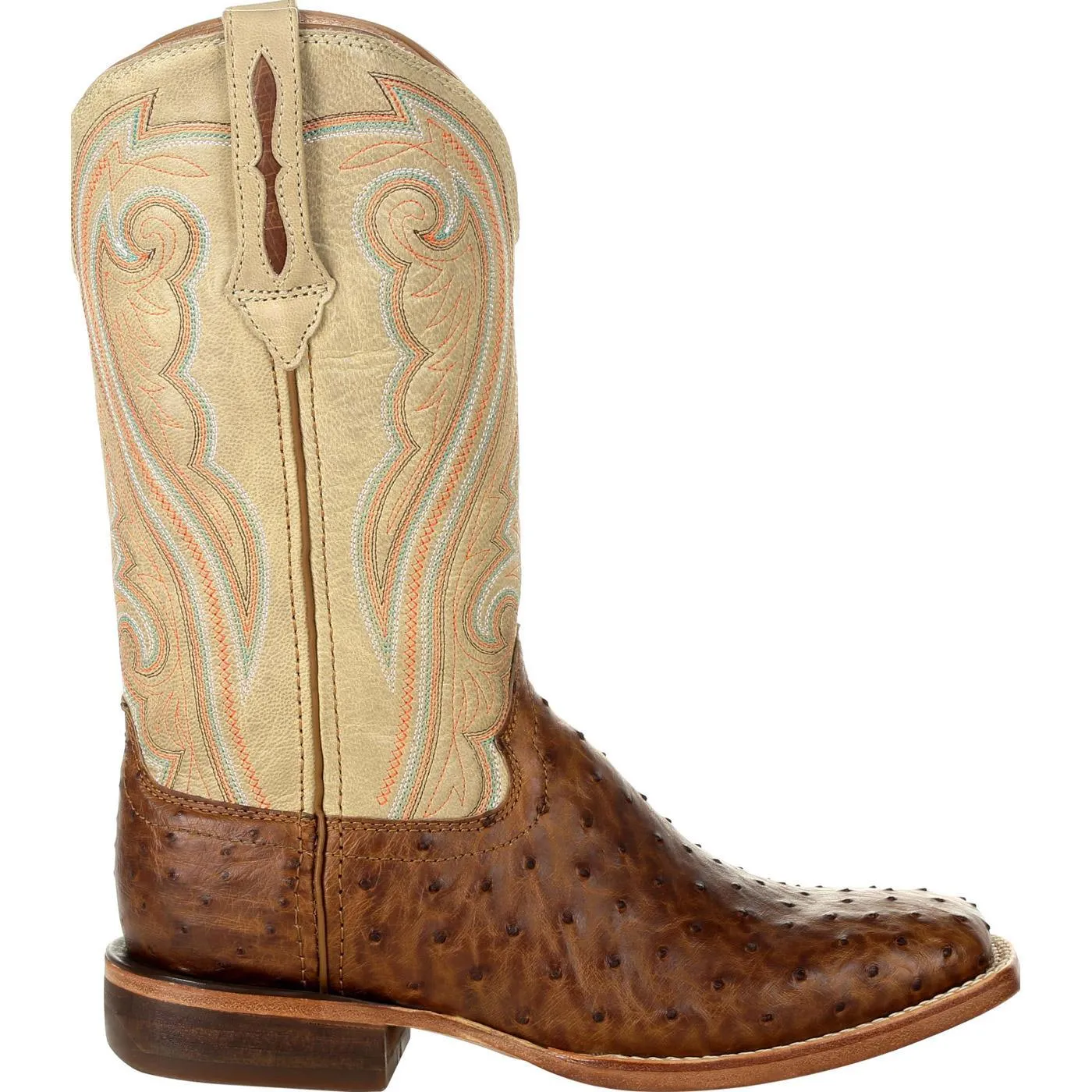 Durango® Premium Exotics™ Women's Full-Quill Ostrich Sunset Wheat Western Boot