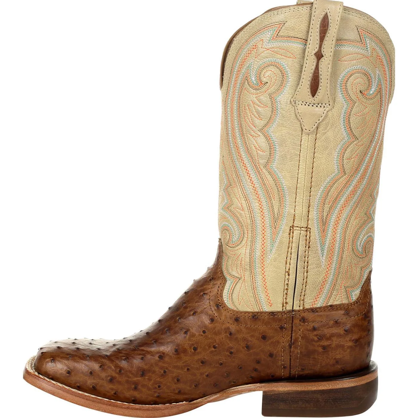 Durango® Premium Exotics™ Women's Full-Quill Ostrich Sunset Wheat Western Boot