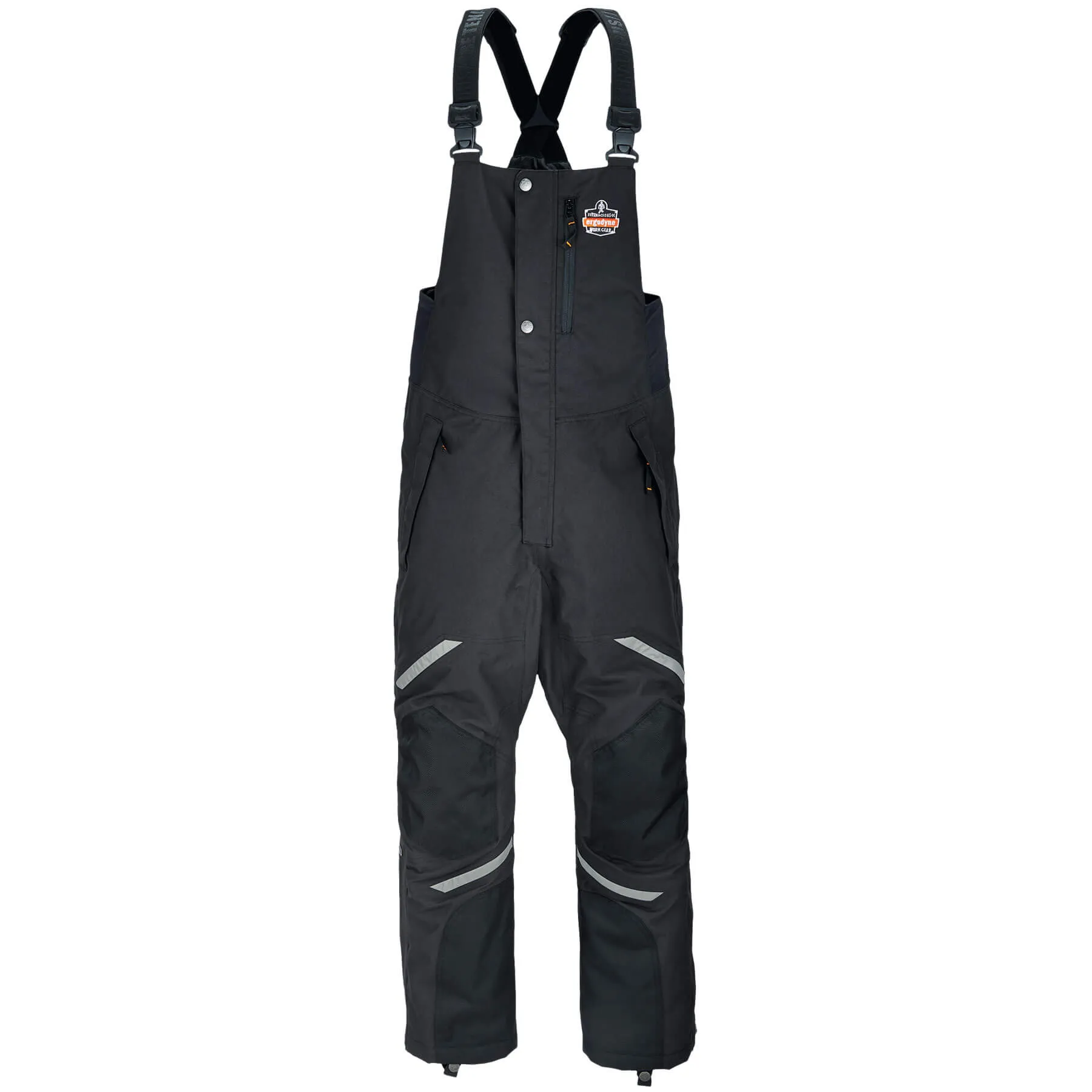 Ergodyne 41215 N-Ferno 6471 Thermal Bibs/Overalls, XL, Black