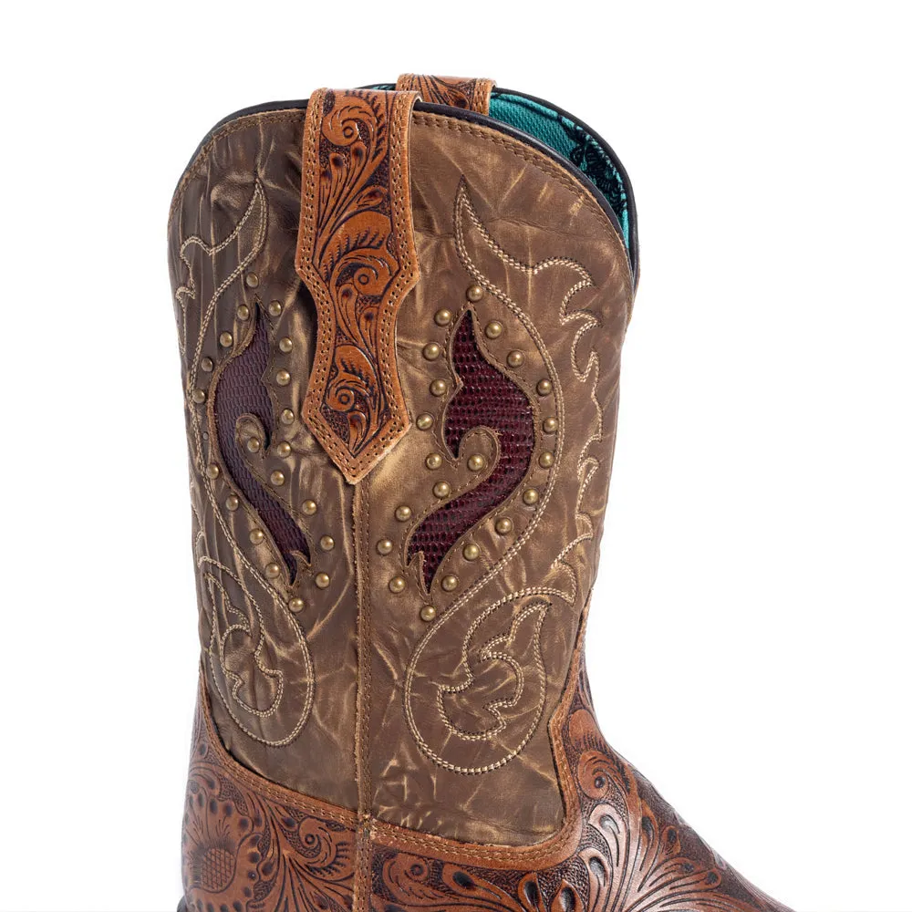 Gianna Hand-tooled Boots