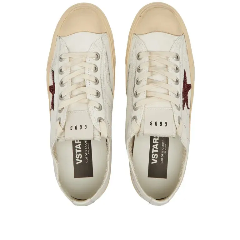 Golden Goose V-star sneakers, white, red