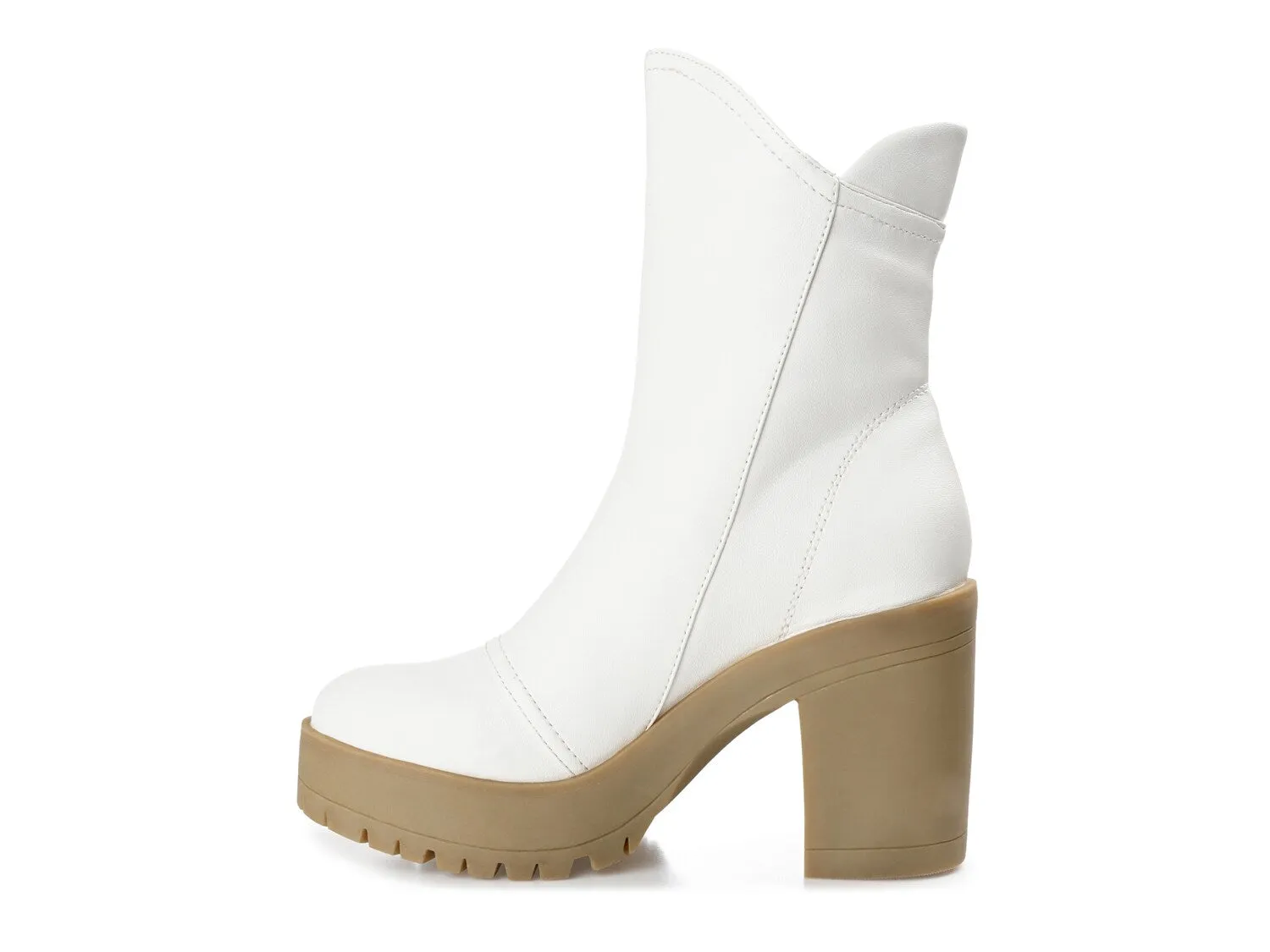 Journee Collection Jaquie ankle boots, white