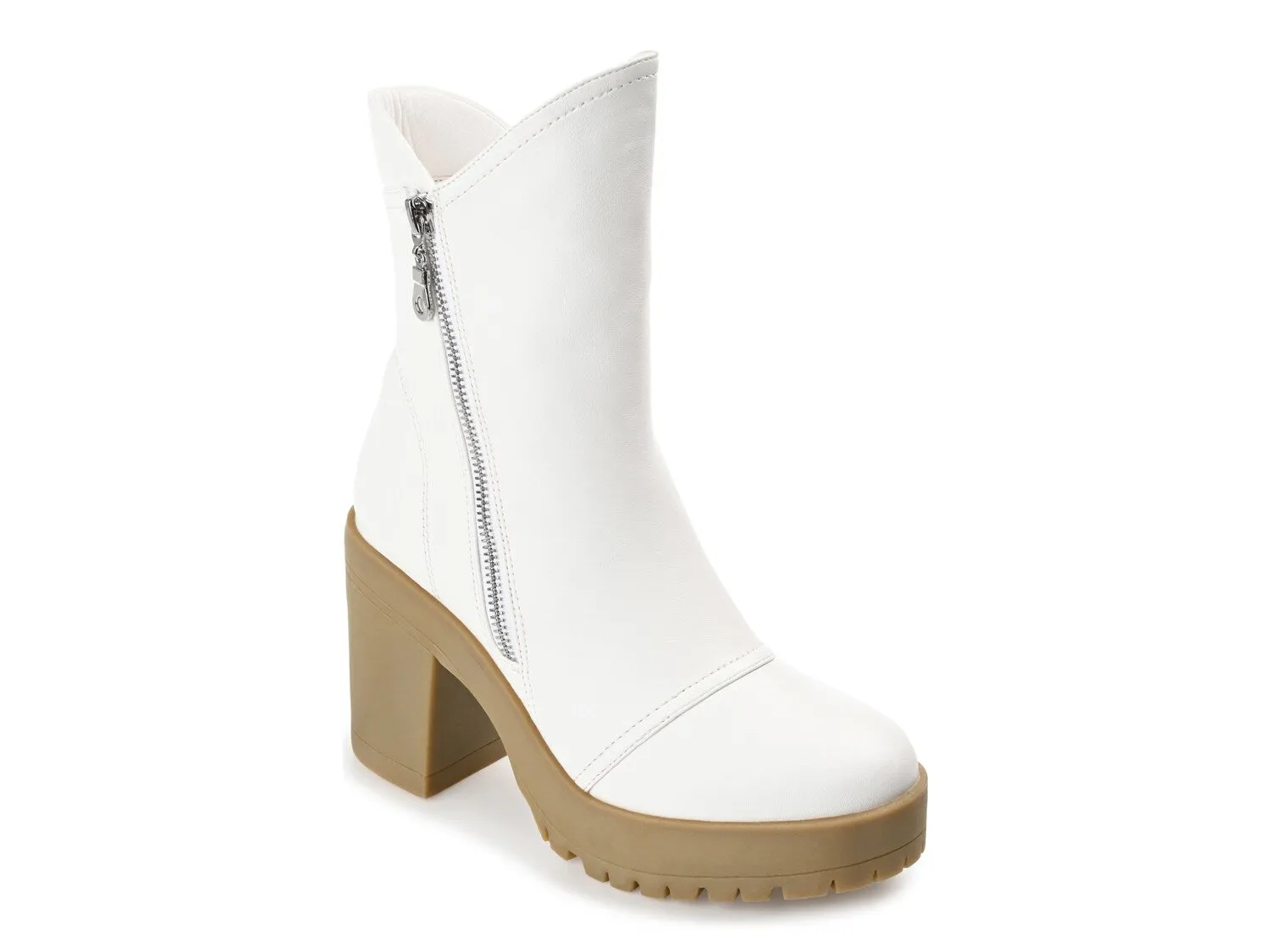 Journee Collection Jaquie ankle boots, white