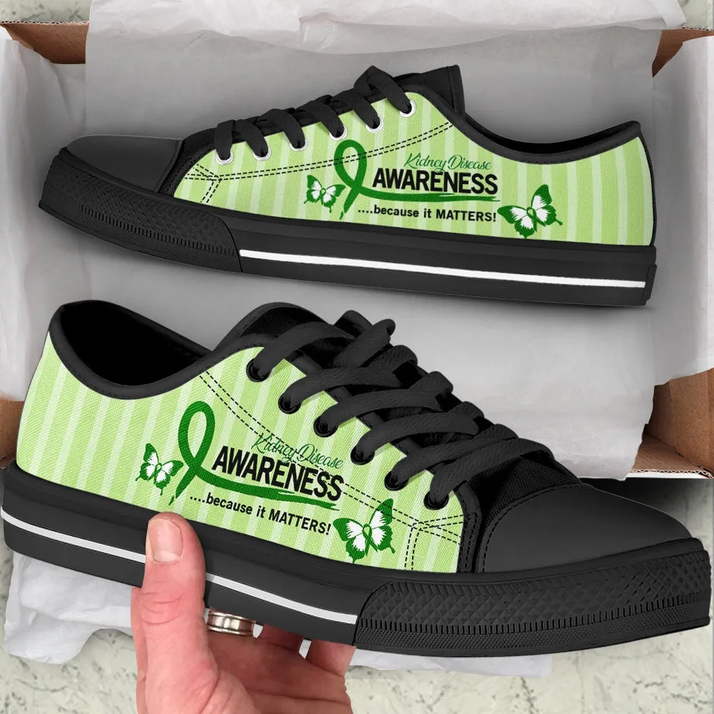 Kidney Disease Shoes Because It Matters Low Top Shoes Malalan, Best Canvas Shoes, Low Top Sneaker