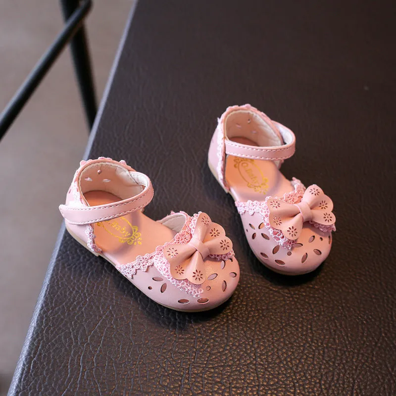 Korean Style Girls' Single Shoes Baby Soft Soled Toddler Shoes