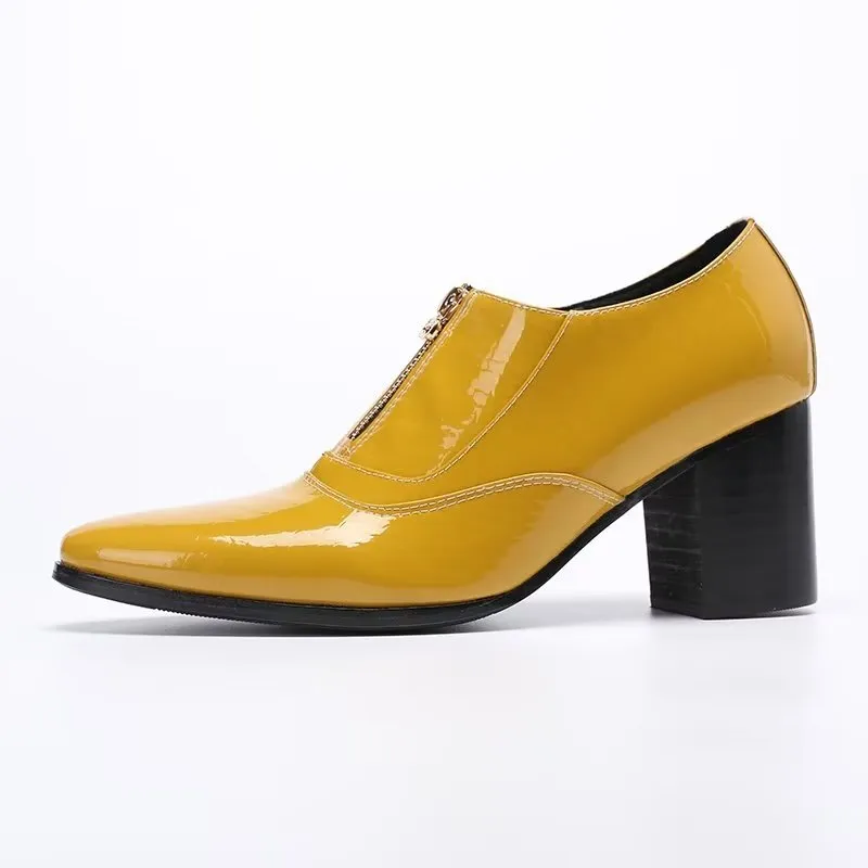 LuxeCroco Genuine Leather Slip-on Dress Shoes