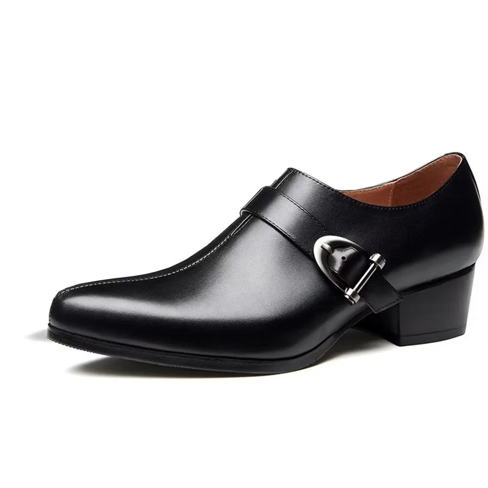 LuxePoint Exquisite Leather Monkstrap Dress Shoes