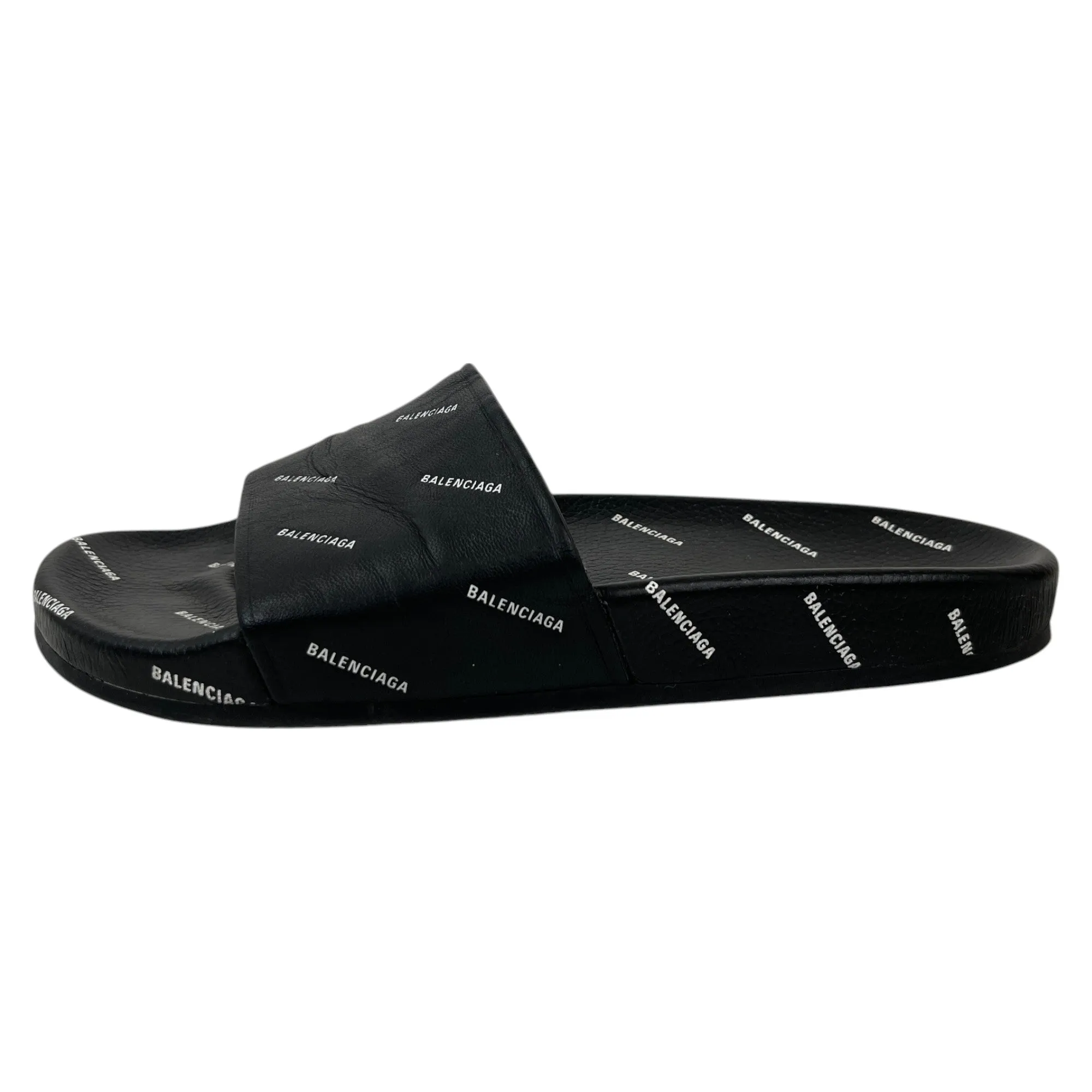 Men's Monogram Logo Slides Black Size EU 41 / UK 7