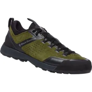 Mission XP men's leather sneakers Black Diamond, dark green