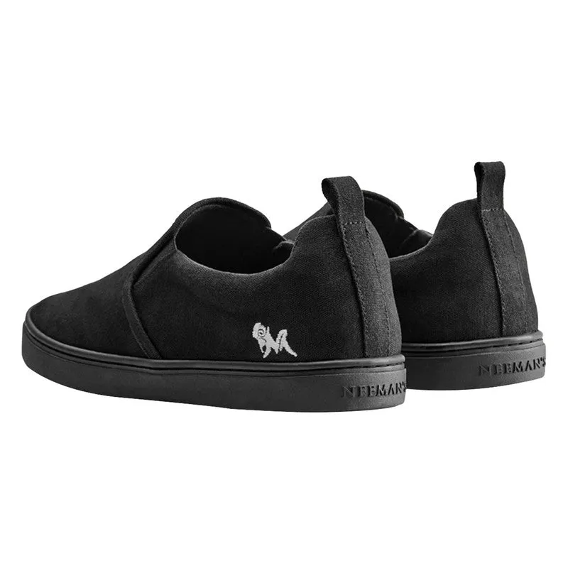 Neeman's Black Slip-On Shoes for Men | Organic Cotton | Comfortable & Light-Weight