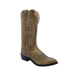 Old West Men's Western Fry Leather Cowboy Tan Boots