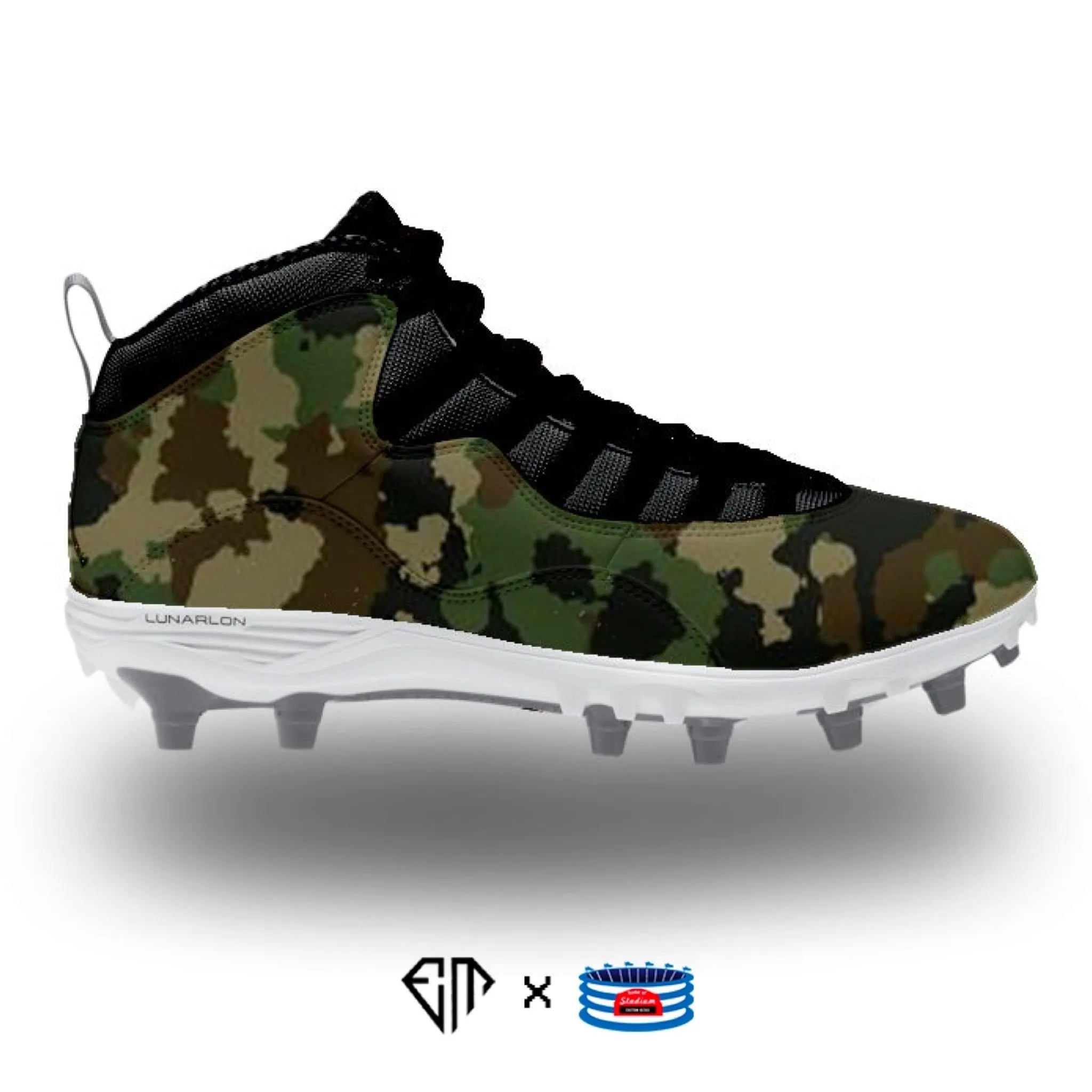 "Camo” Jordan 10 TD Mid Cleats