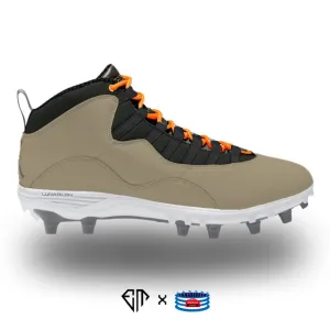 "Canvas” Jordan 10 TD Mid Cleats