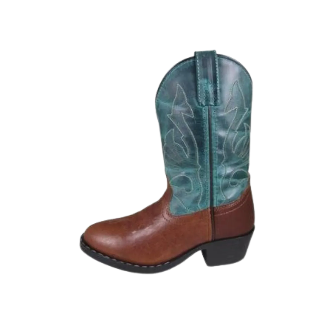 Smokey Mountain Kid's  Brown & Green Boots