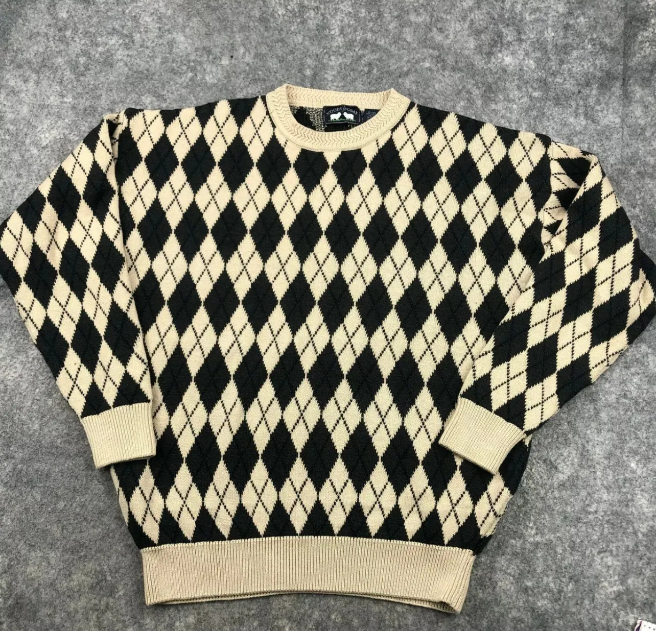 Vintage Argyle Knit