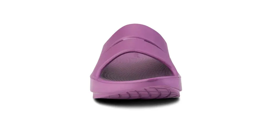 Women's Oofos OOahh Slide Sandal Color: Plum