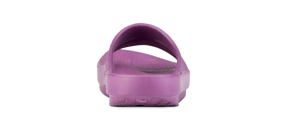 Women's Oofos OOahh Slide Sandal Color: Plum