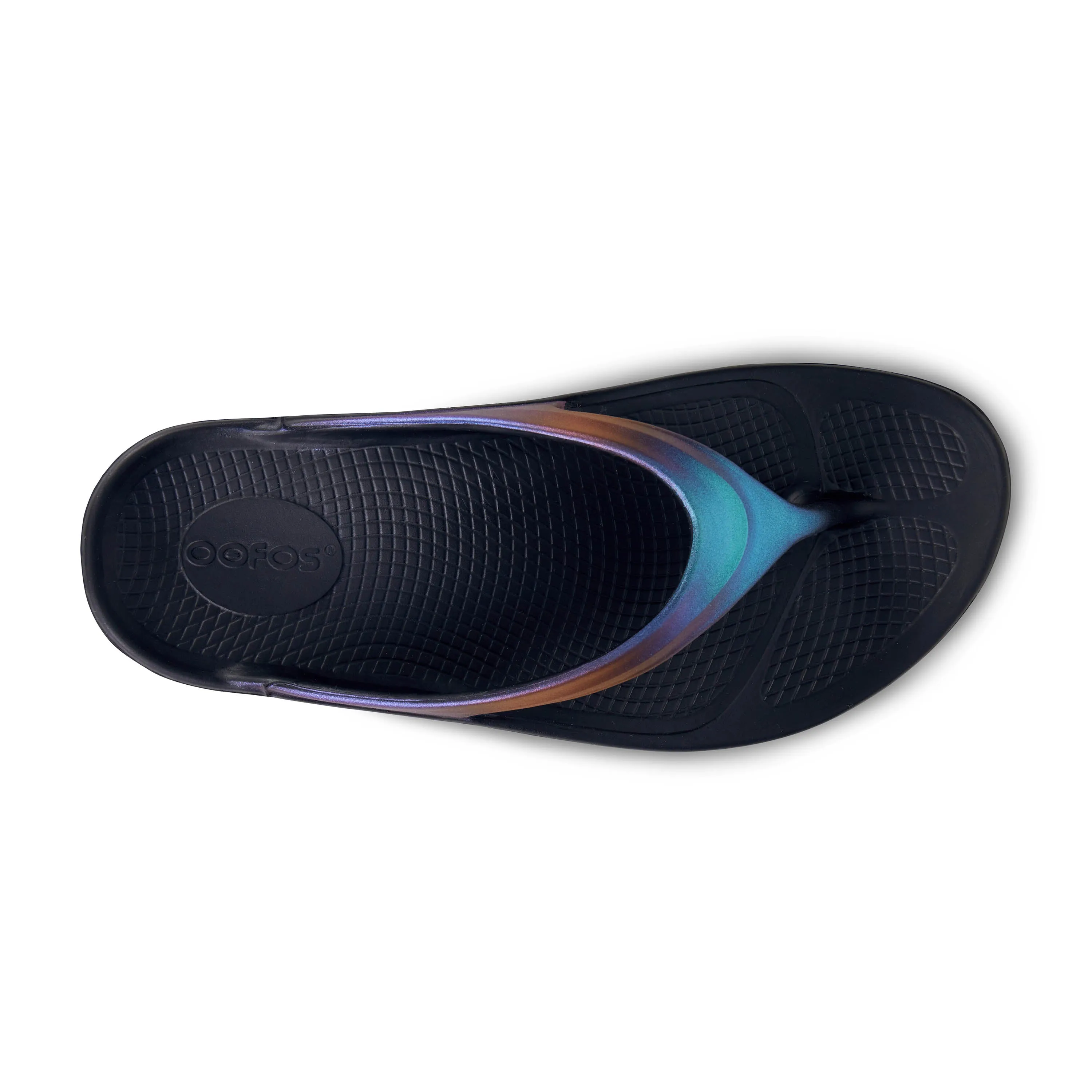 Women's Oofos OOlala Luxe Color: Midnight Spectre